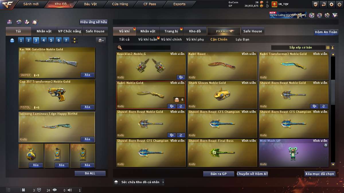 shop acc cf uy tin gia re